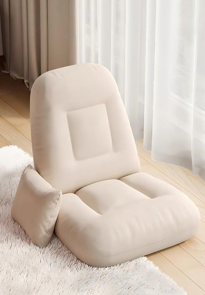 WALALLA Foldable Lazy Sofa Bed Chair with Pillow, Adjustable 5-Position Floor Lounger, No Assembly Floor Sofa for Gaming, Reading, Meditation, Relaxing and Small Spaces - Image 1